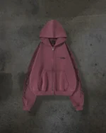 Ditch LA Hoodies ATHLETIC BARBED ZIPUP (CRIMSON)