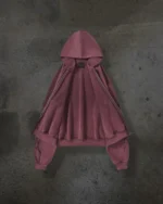 Ditch LA Hoodies ATHLETIC BARBED ZIPUP (CRIMSON) (2)