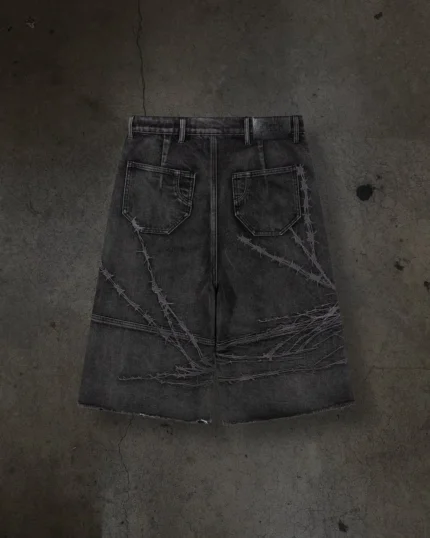 Ditch LA Jorts Barbed Wire Jorts (Coal) 30% OFF (1)